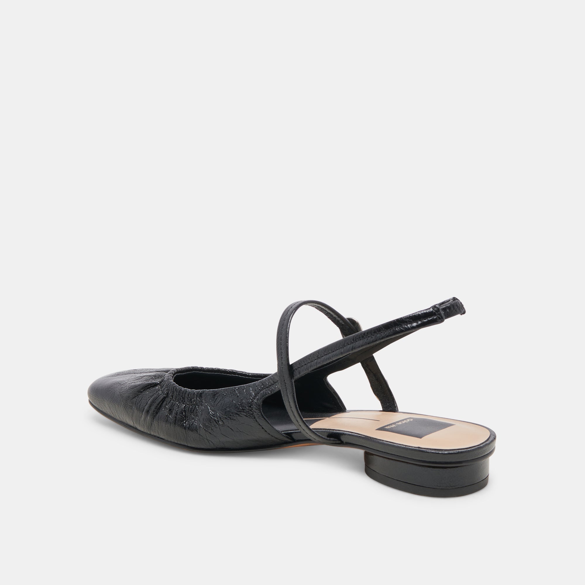 RIANNE FLATS MIDNIGHT CRINKLE PATENT - re:vita