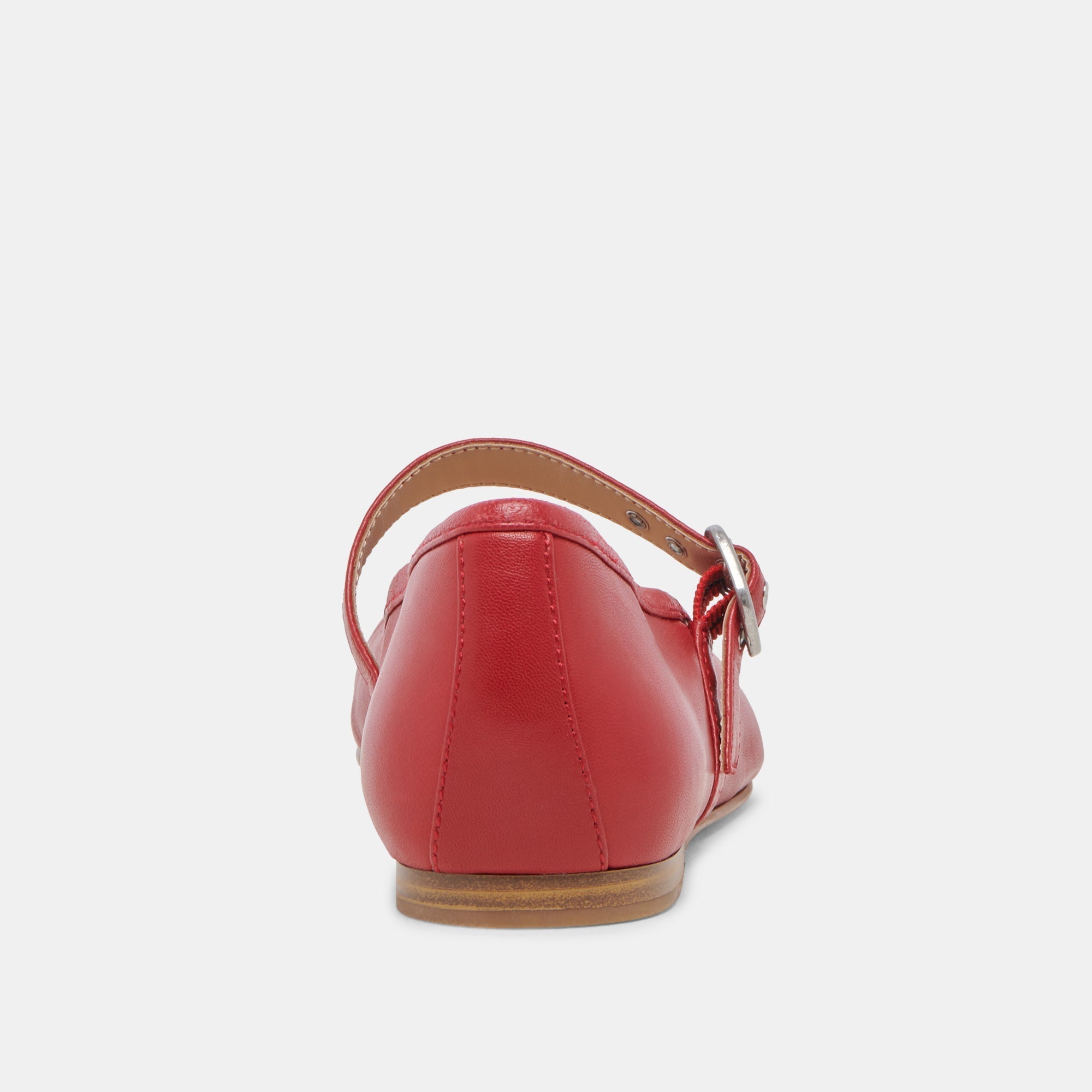 RODNI BALLET FLATS RED LEATHER - re:vita