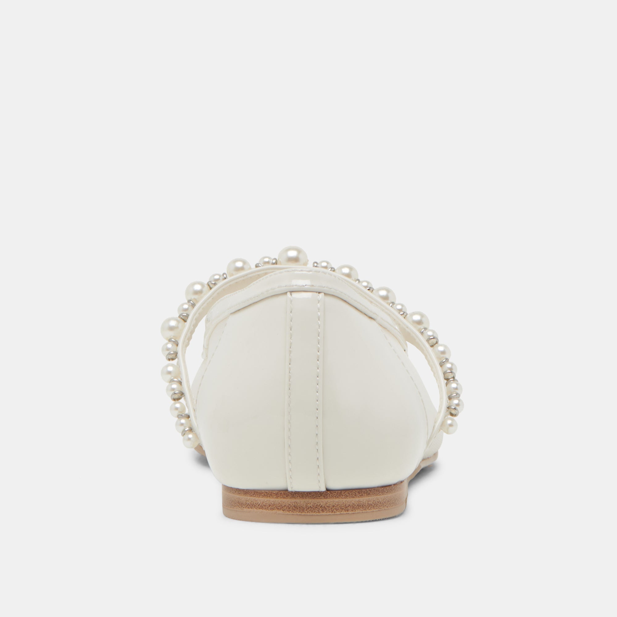 ROLLIN PEARL BALLET FLATS WHITE MESH