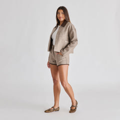 ROSLYN BALLET FLATS TIGER CALF HAIR