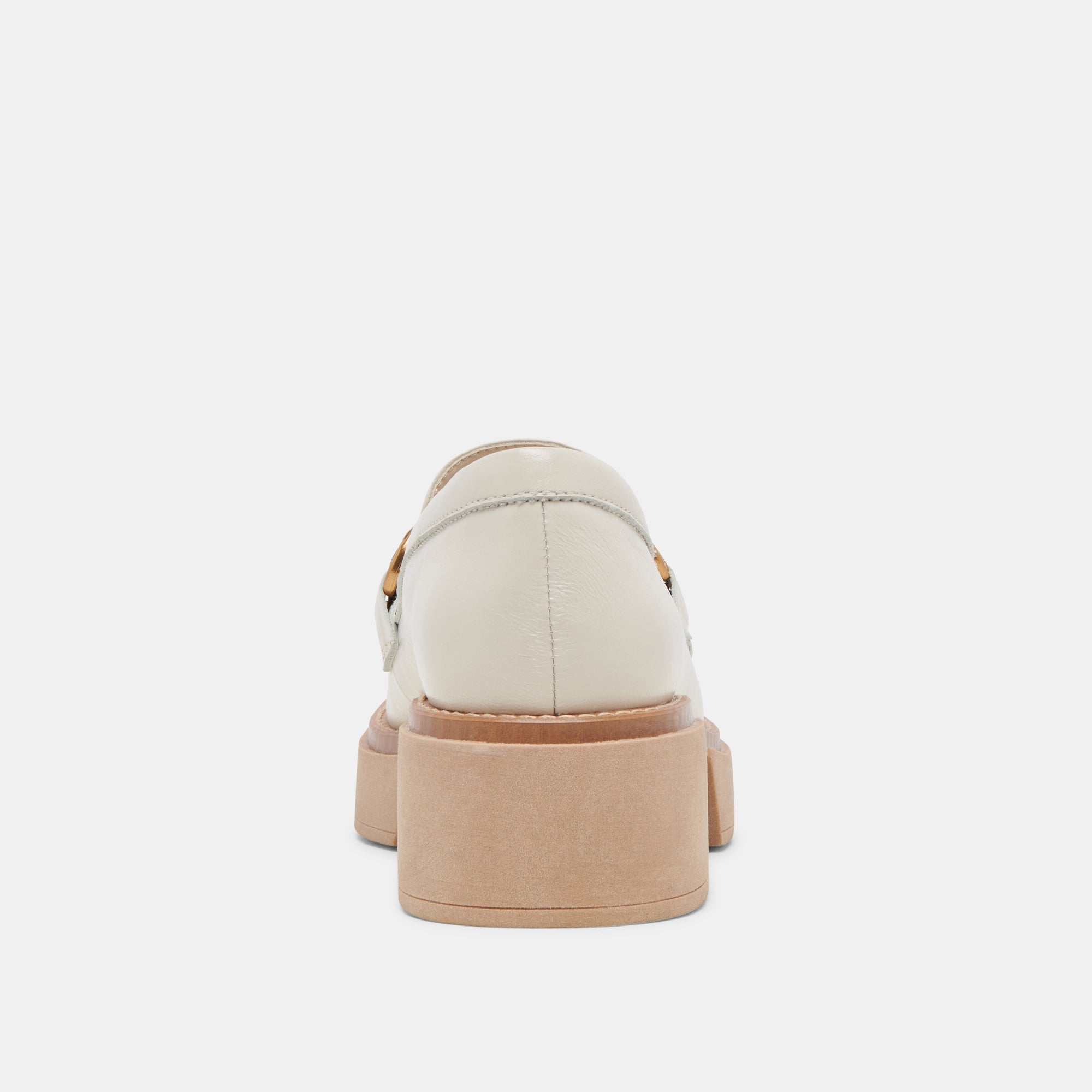 SHEENA LOAFERS IVORY CRINKLE PATENT - re:vita