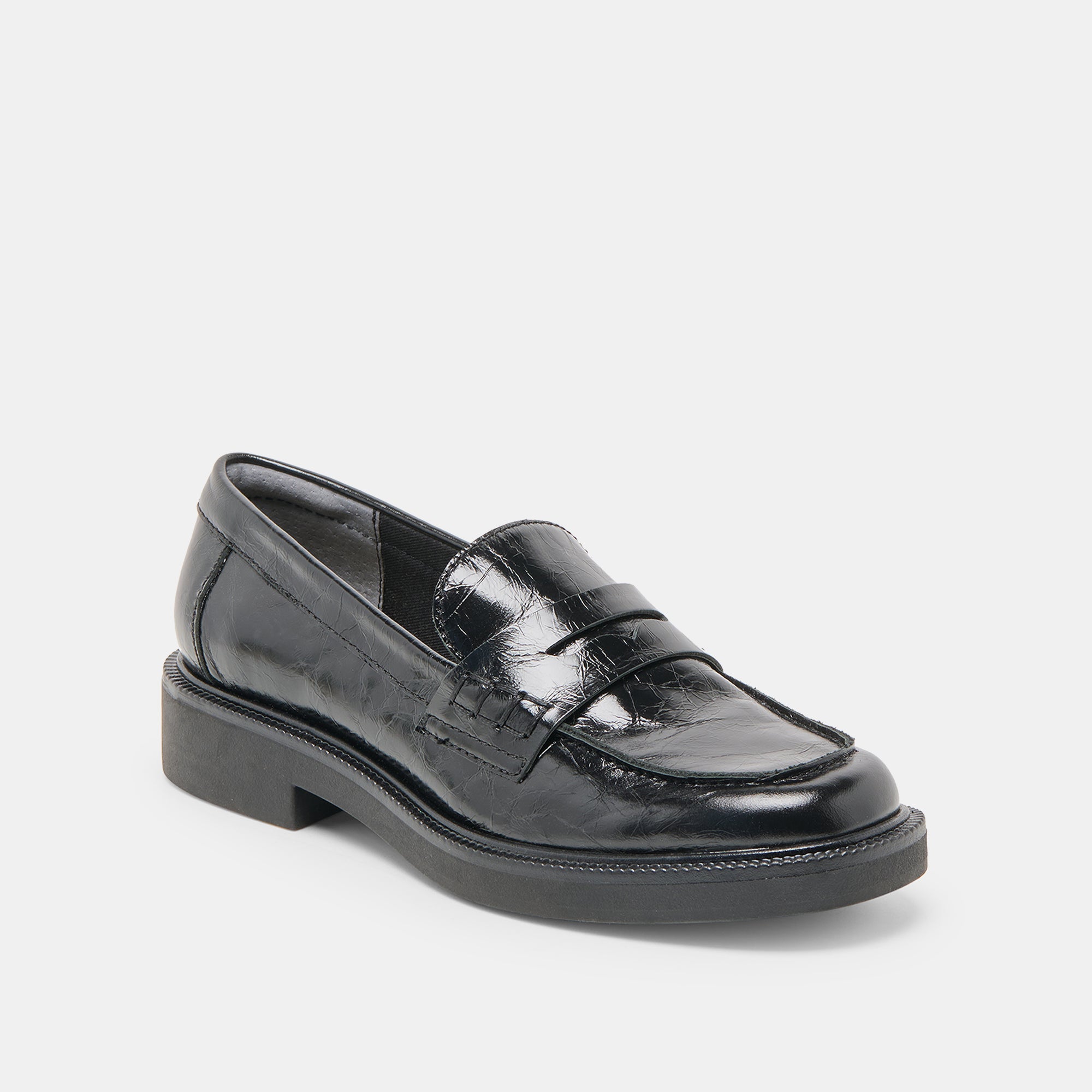 TIGGY LOAFERS MIDNIGHT CRINKLE PATENT