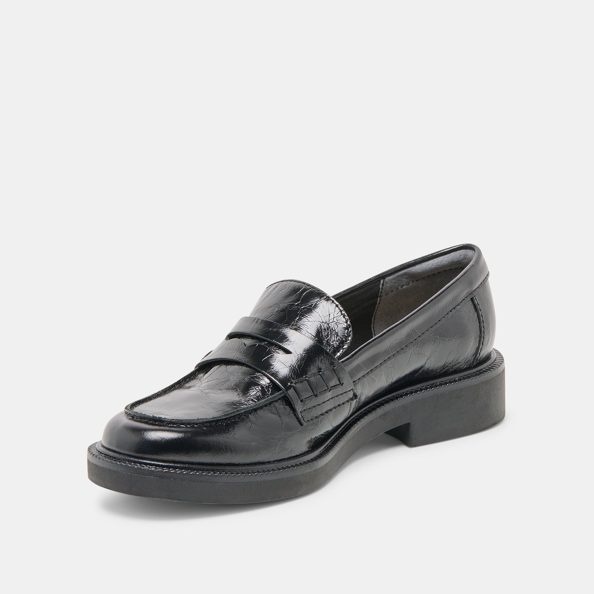 TIGGY LOAFERS MIDNIGHT CRINKLE PATENT