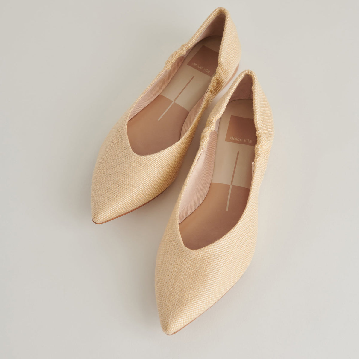 NADAV BALLET FLATS LT NATURAL RAFFIA - re:vita
