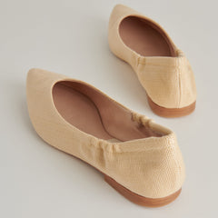NADAV BALLET FLATS LT NATURAL RAFFIA - re:vita