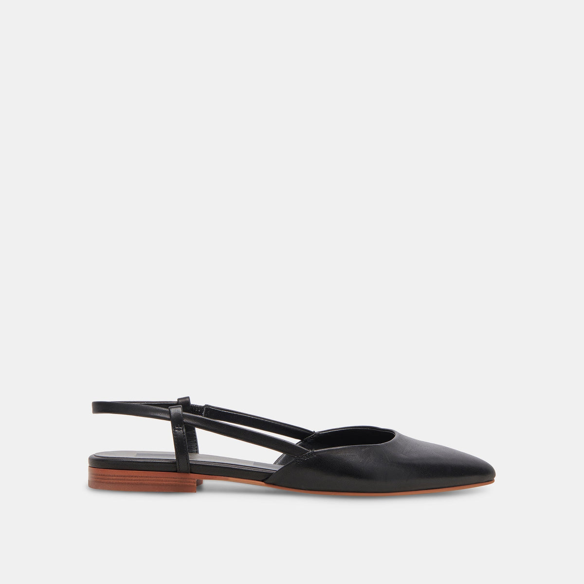 NARAH FLATS BLACK LEATHER - re:vita