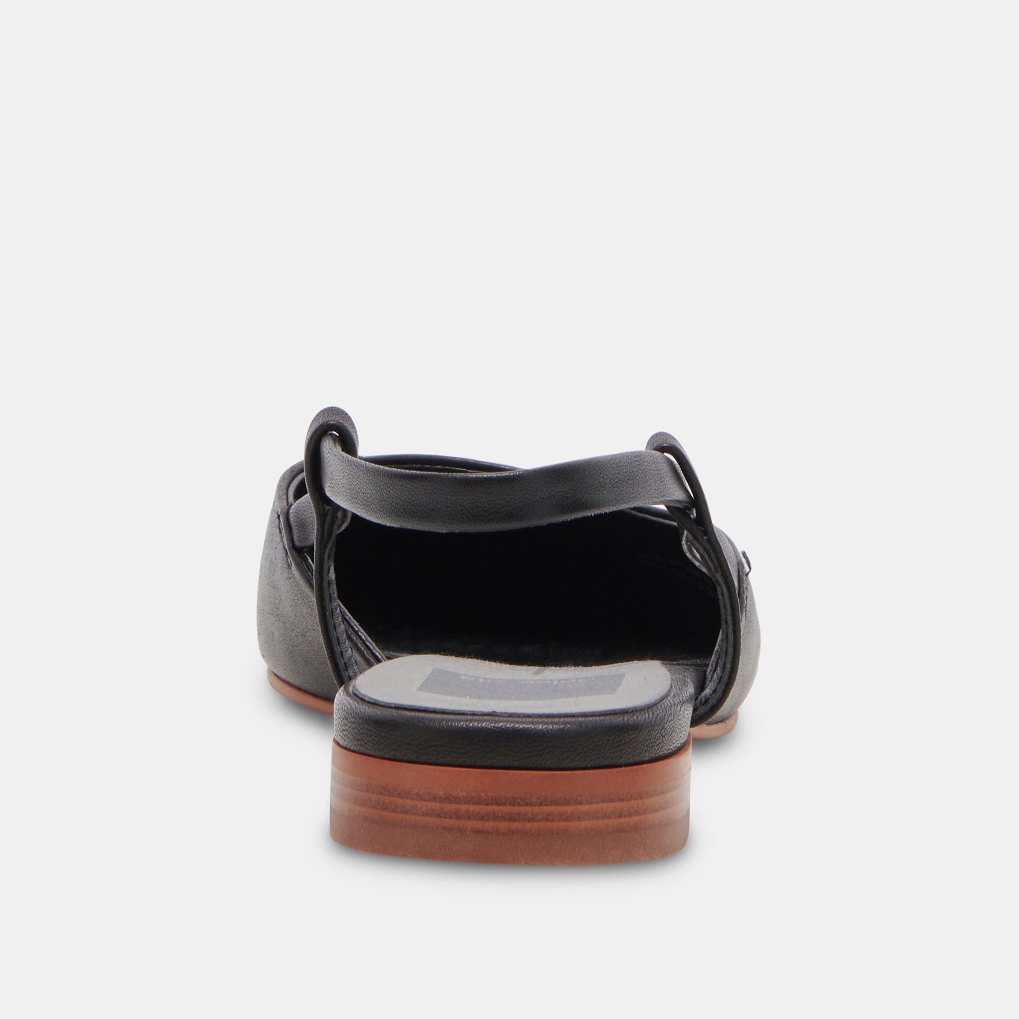 NARAH FLATS BLACK LEATHER - re:vita