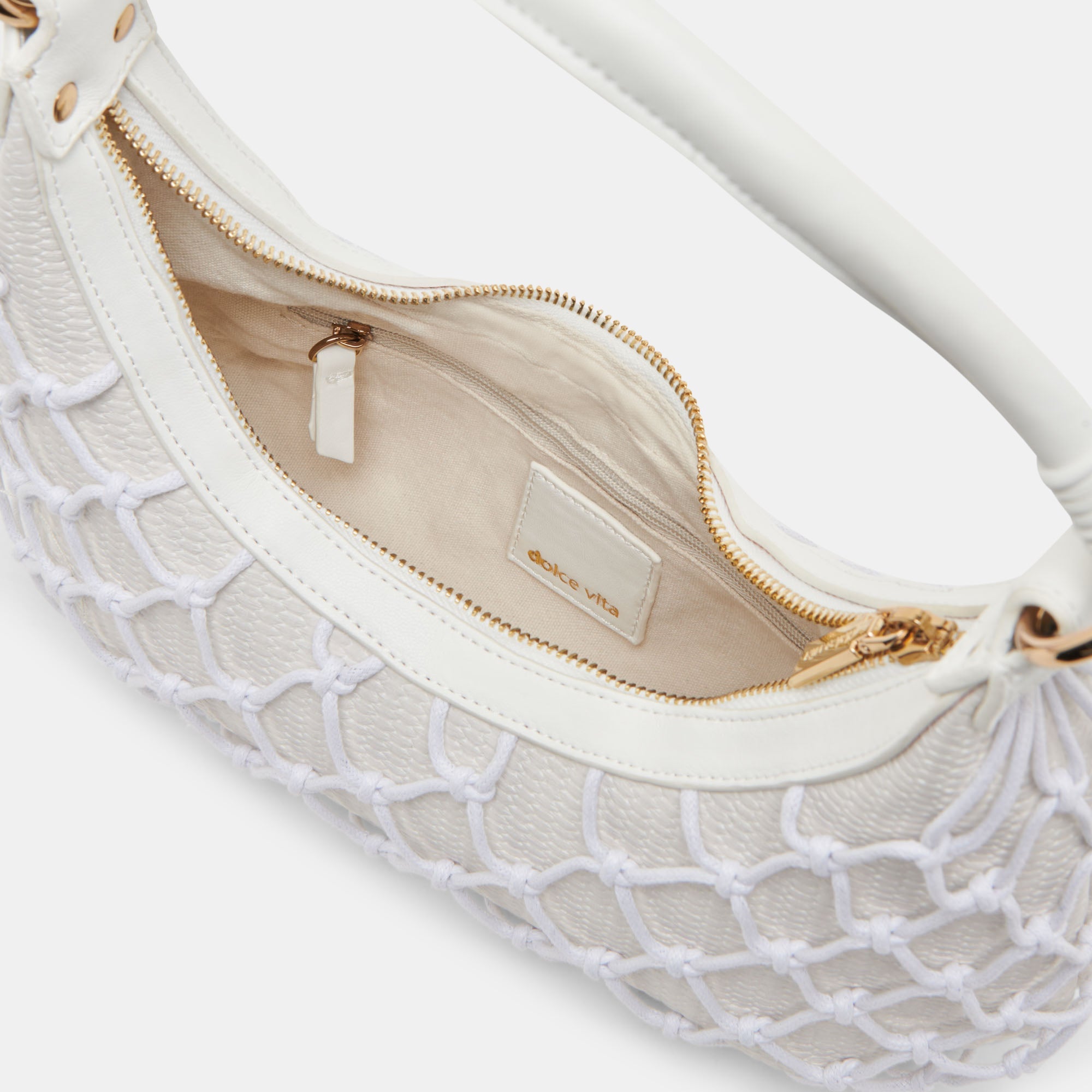 POSITANO SHOULDER BAG WHITE RAFFIA
