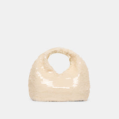 DAHLIA SEQUIN HANDBAG IVORY SEQUIN