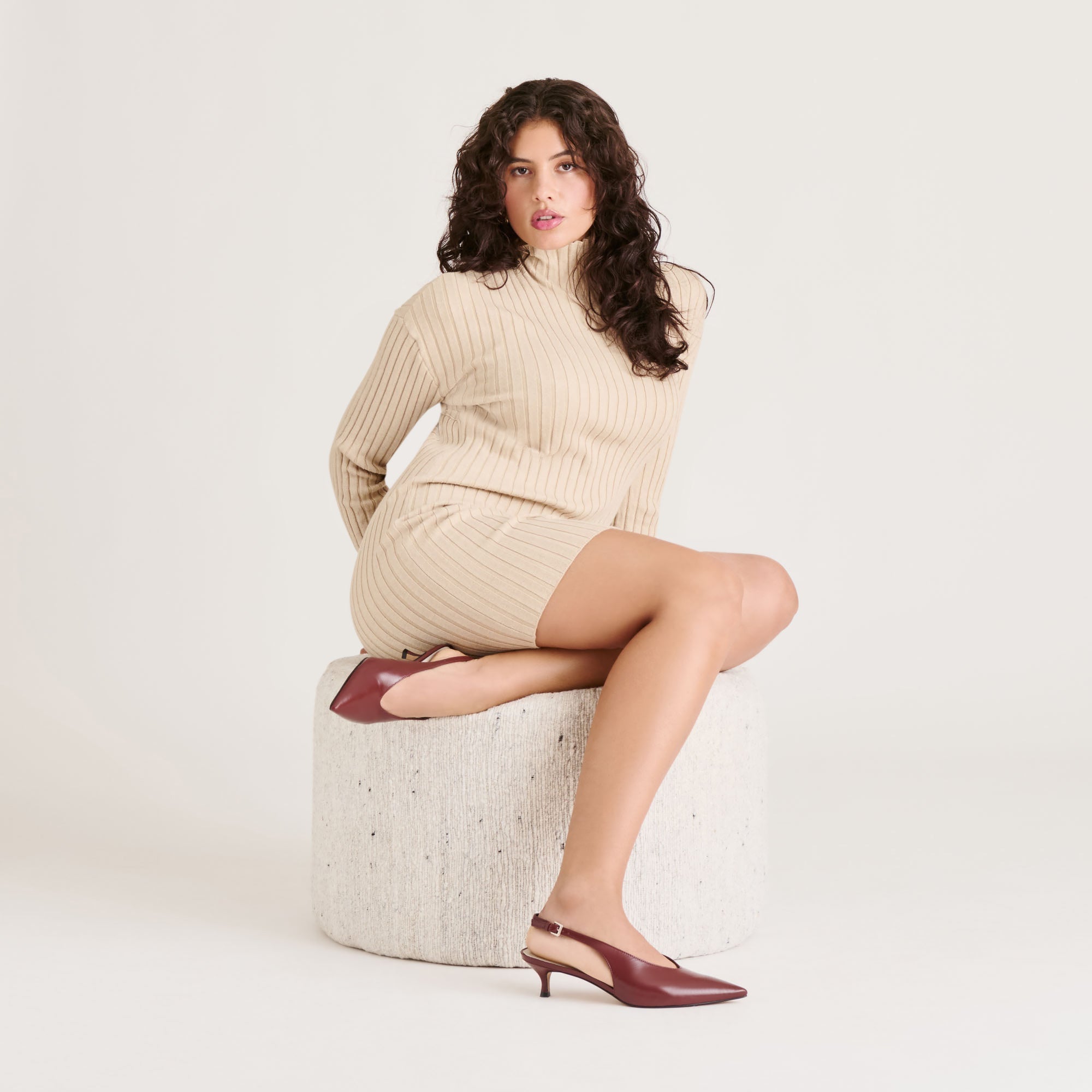 ALENNA HEELS OXBLOOD CRINKLE PATENT