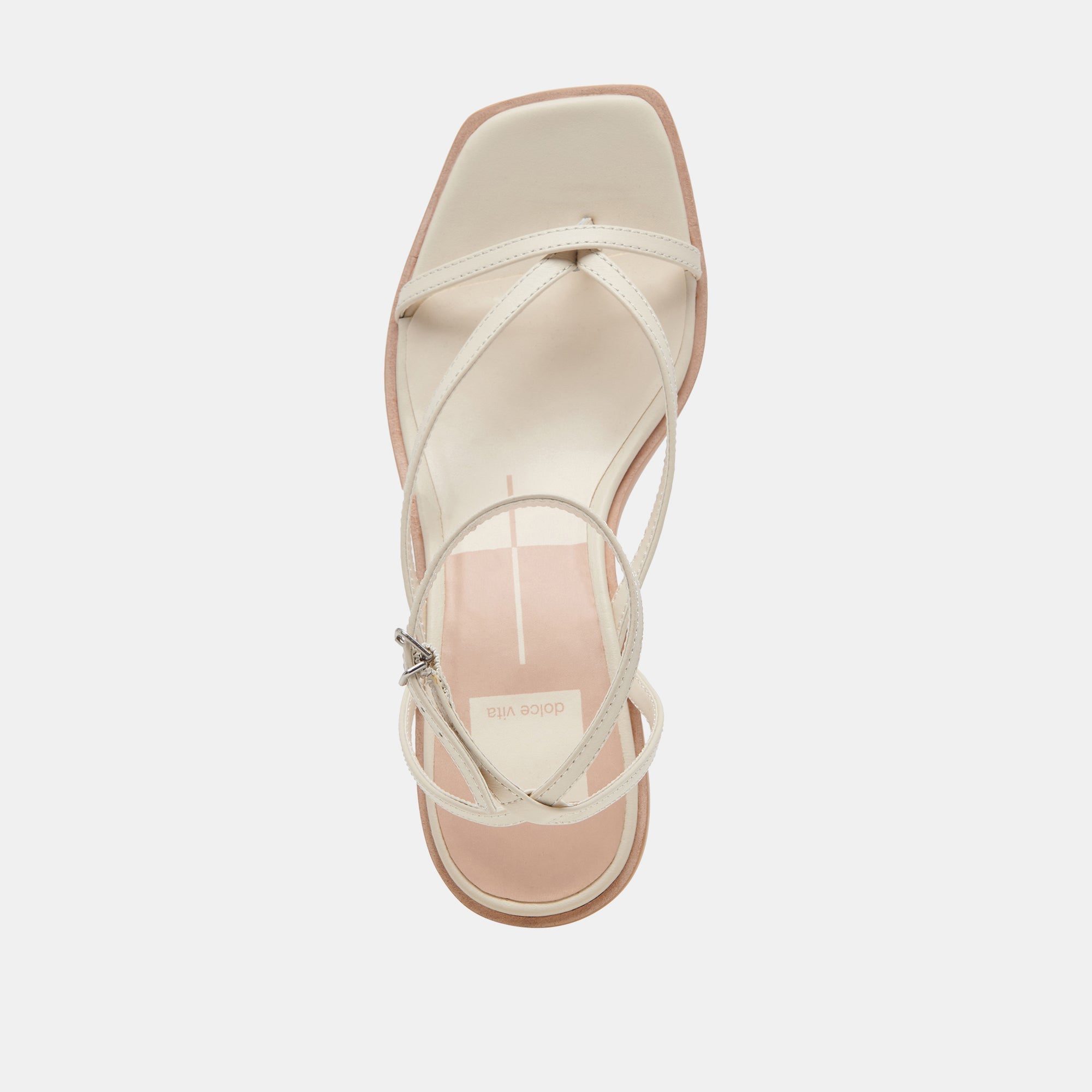 BANITA WIDE SANDALS IVORY LEATHER - re:vita