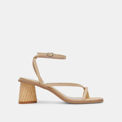 BANITA WIDE SANDALS LT NATURAL RAFFIA - re:vita