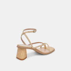 BANITA WIDE SANDALS LT NATURAL RAFFIA - re:vita