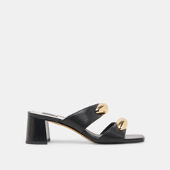 BARNET HEELS BLACK LEATHER