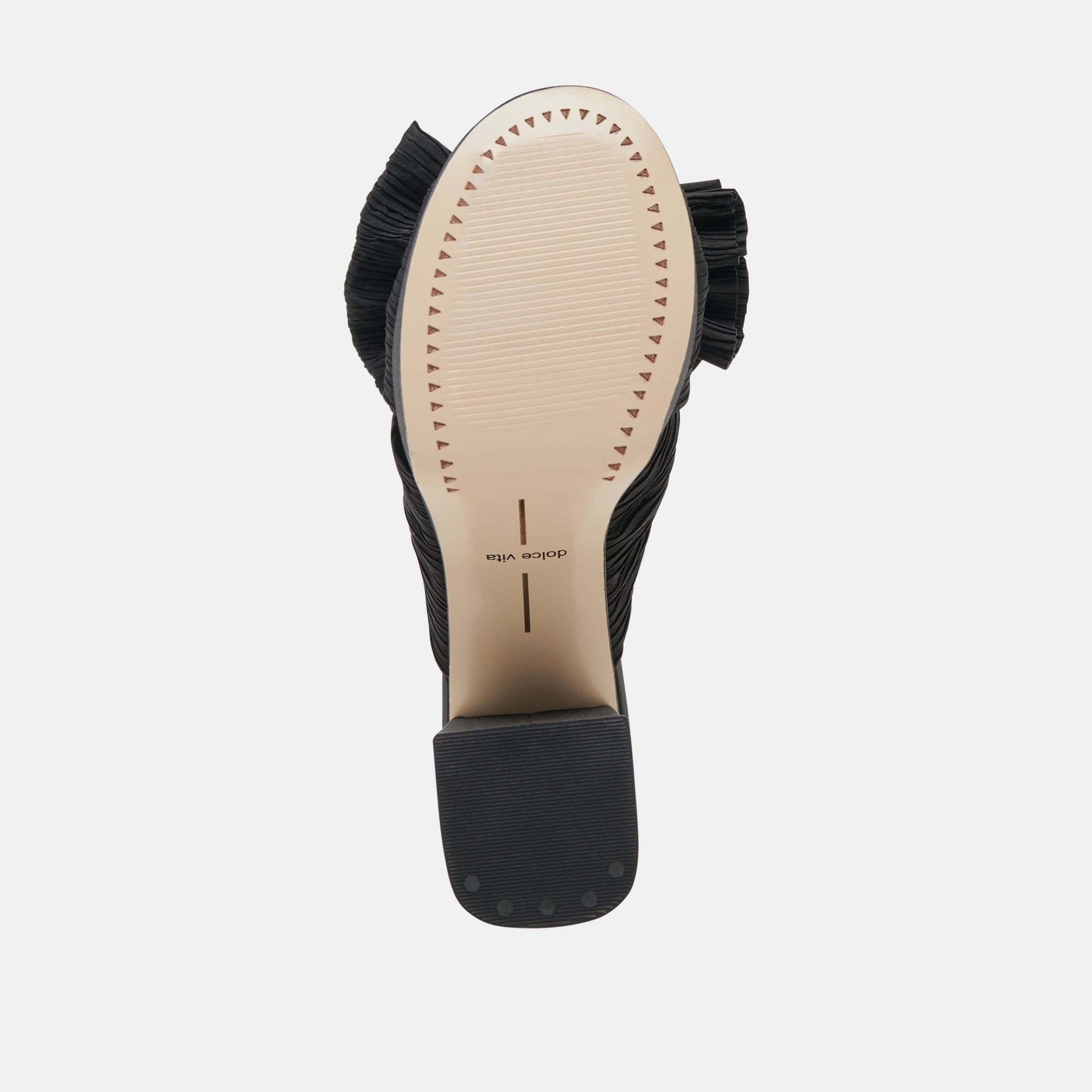 BLARE HEELS ONYX SATIN - re:vita