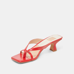 BREVEL WIDE HEELS CHILI LEATHER