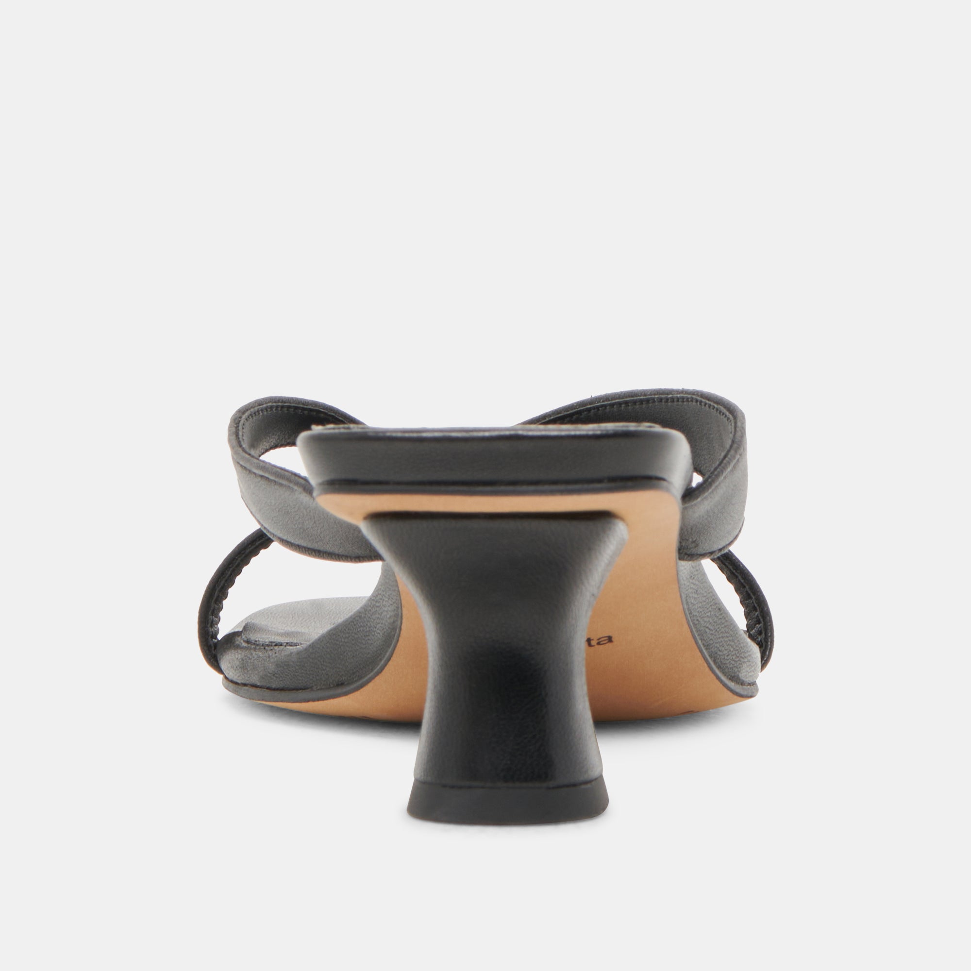 BREVEL WIDE HEELS ONYX LEATHER