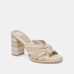 BRILAH HEELS NATURAL MULTI WOVEN - re:vita