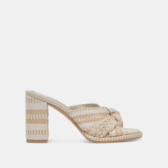 BRILAH HEELS NATURAL MULTI WOVEN - re:vita