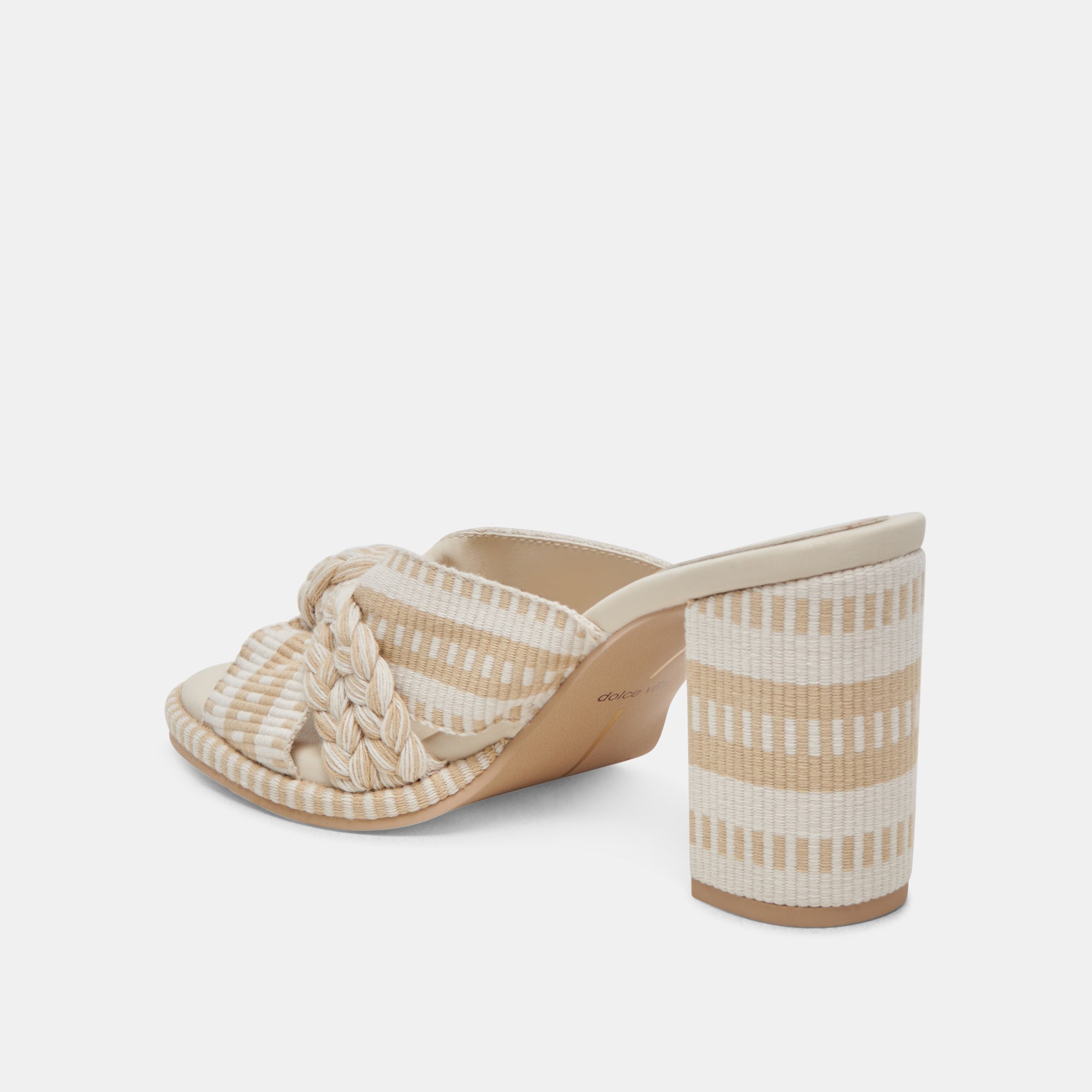 BRILAH HEELS NATURAL MULTI WOVEN - re:vita