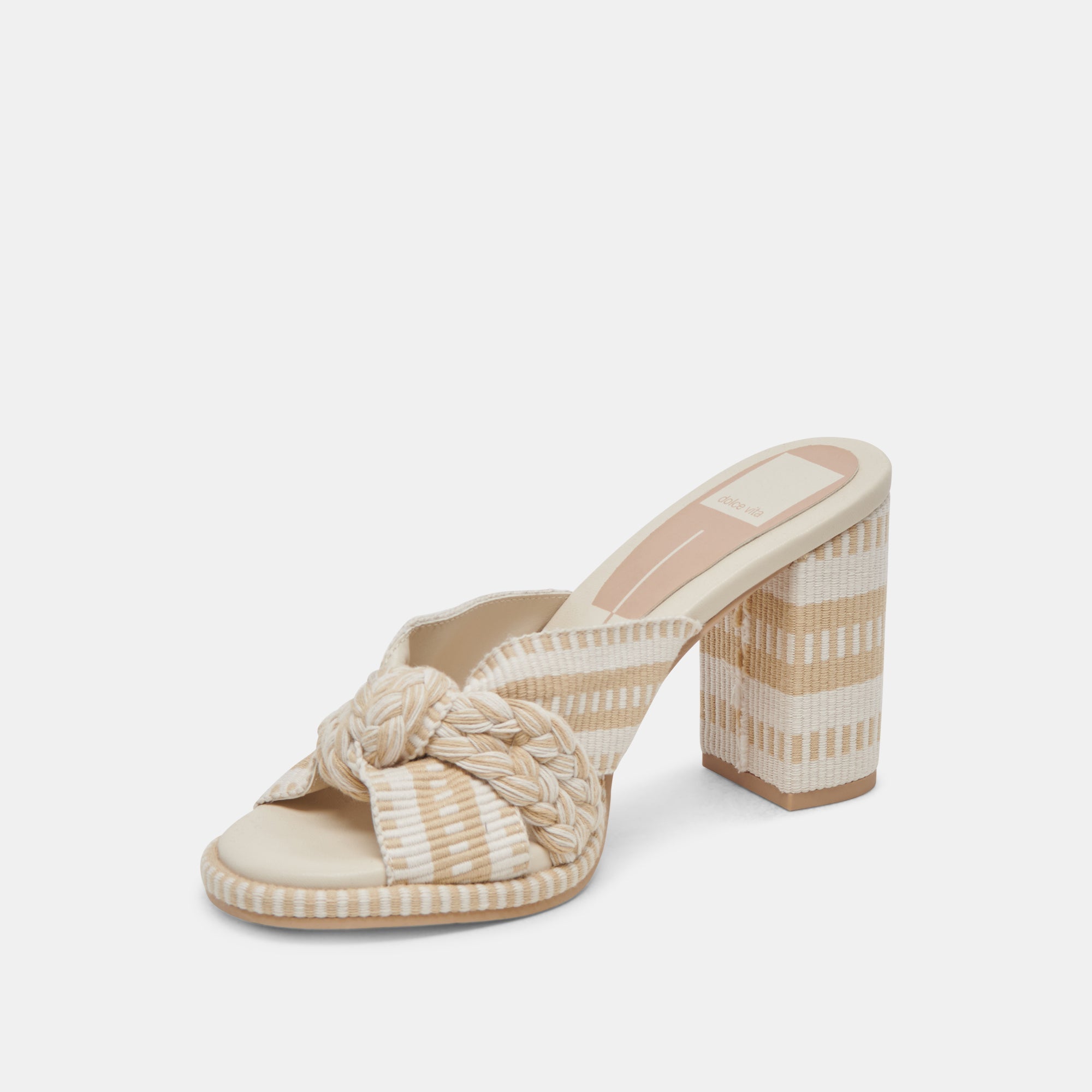 BRILAH HEELS NATURAL MULTI WOVEN - re:vita