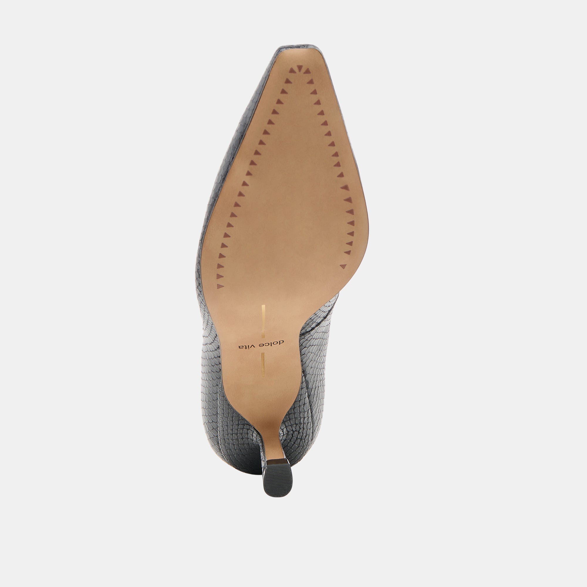 BRIONA HEELS ONYX EMBOSSED LEATHER