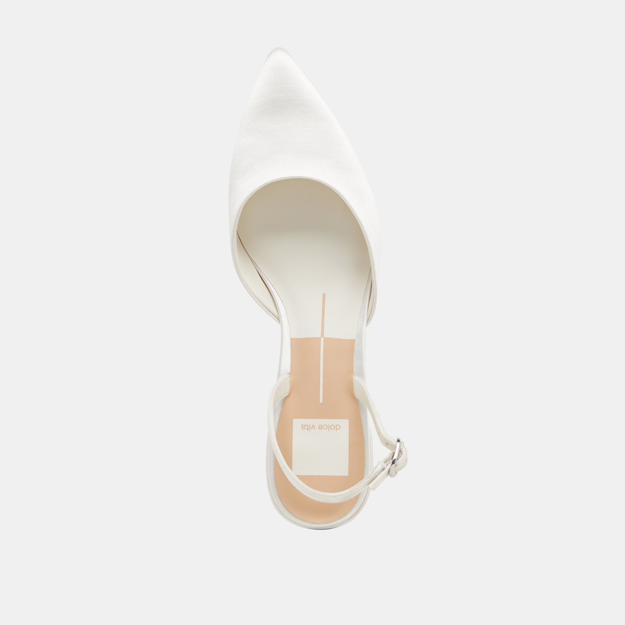 CAREL HEELS TRUE WHITE SATIN