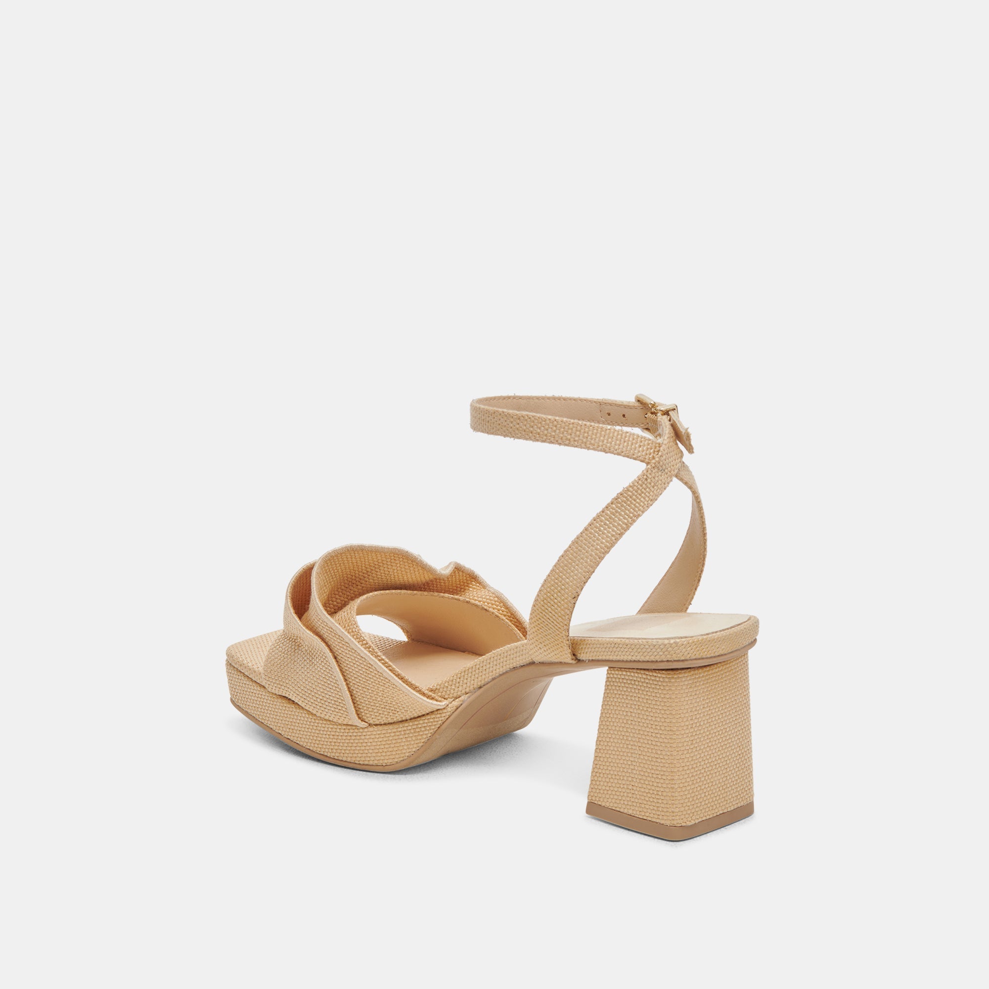 CHEER HEELS LT NATURAL RAFFIA - re:vita
