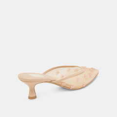 CLARA WIDE HEELS FRENCH VANILLA MESH