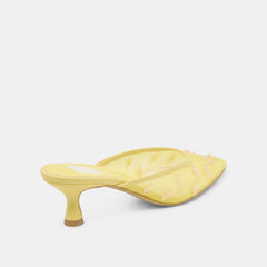 CLARA HEELS LEMON MESH