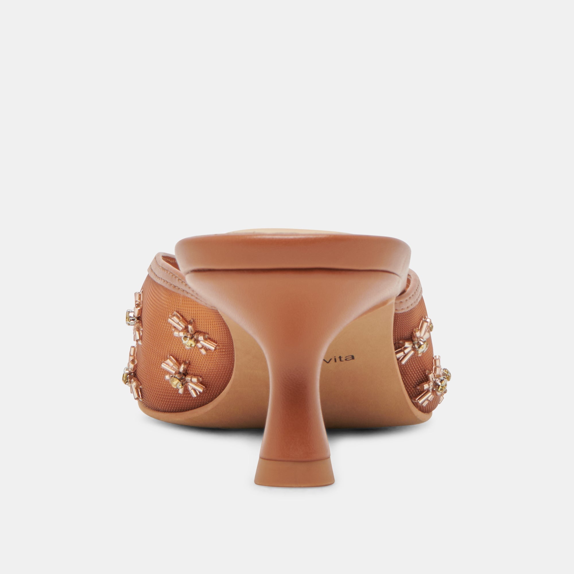 CLARA WIDE HEELS SADDLE MESH