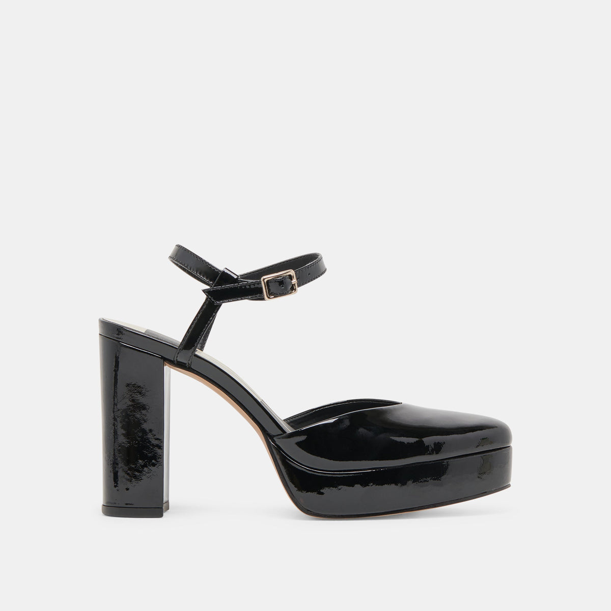CLAUD HEELS MIDNIGHT PATENT LEATHER - re:vita