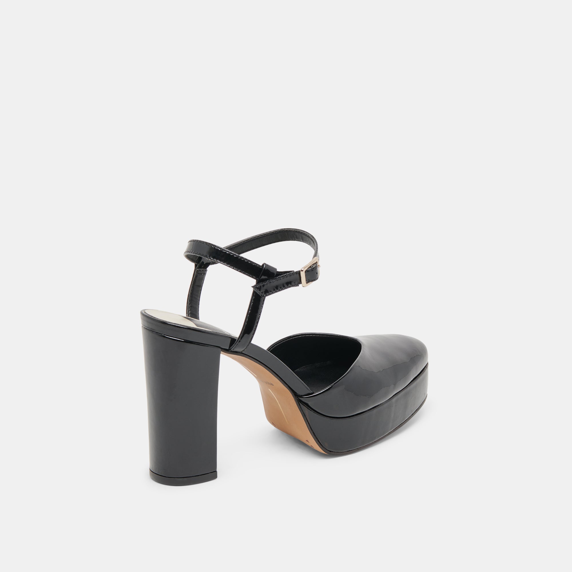 CLAUD HEELS MIDNIGHT PATENT LEATHER - re:vita