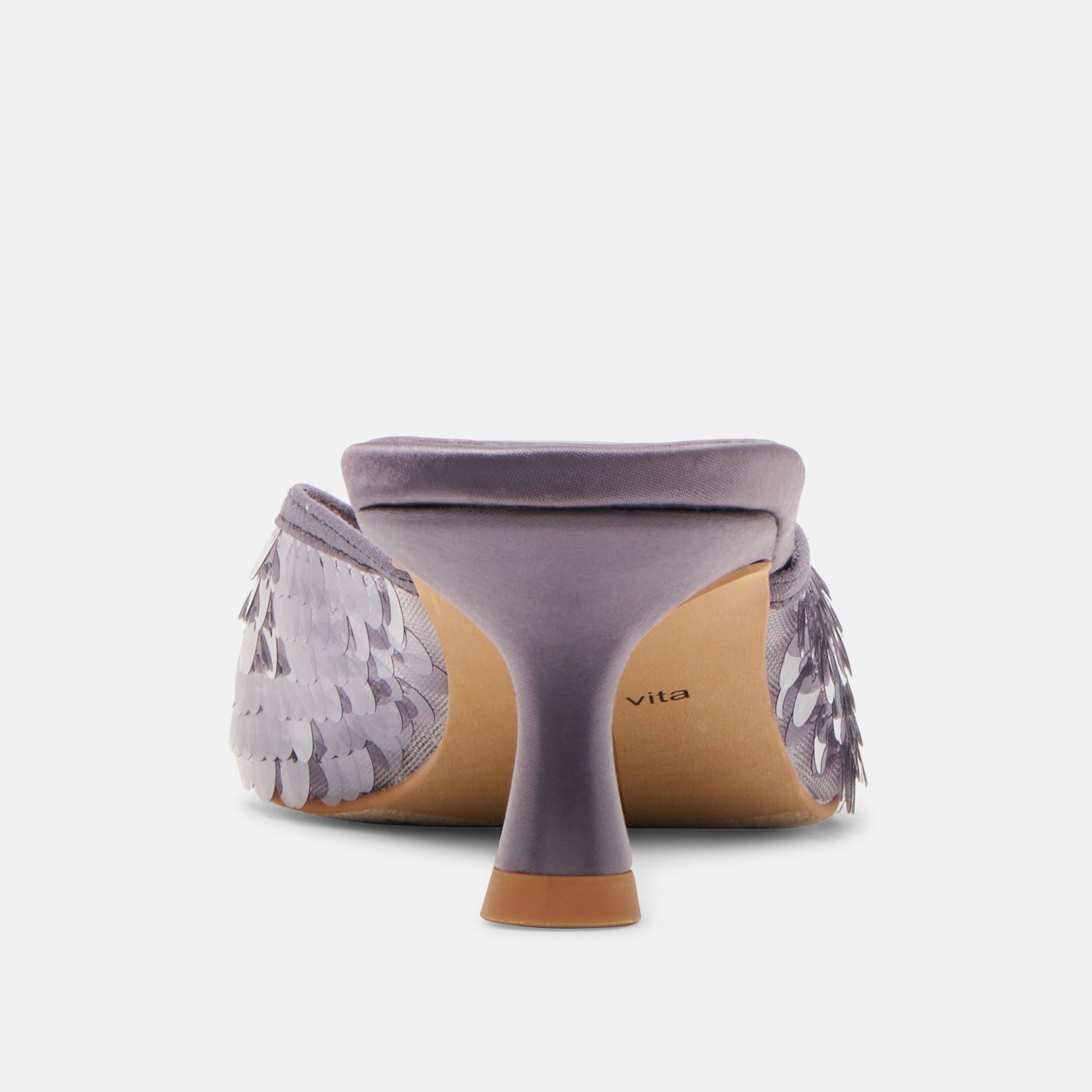 CLEO SEQUIN HEELS SMOKE SEQUIN