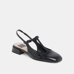 DEIDRA FLATS MIDNIGHT CRINKLE PATENT LEATHER - re:vita