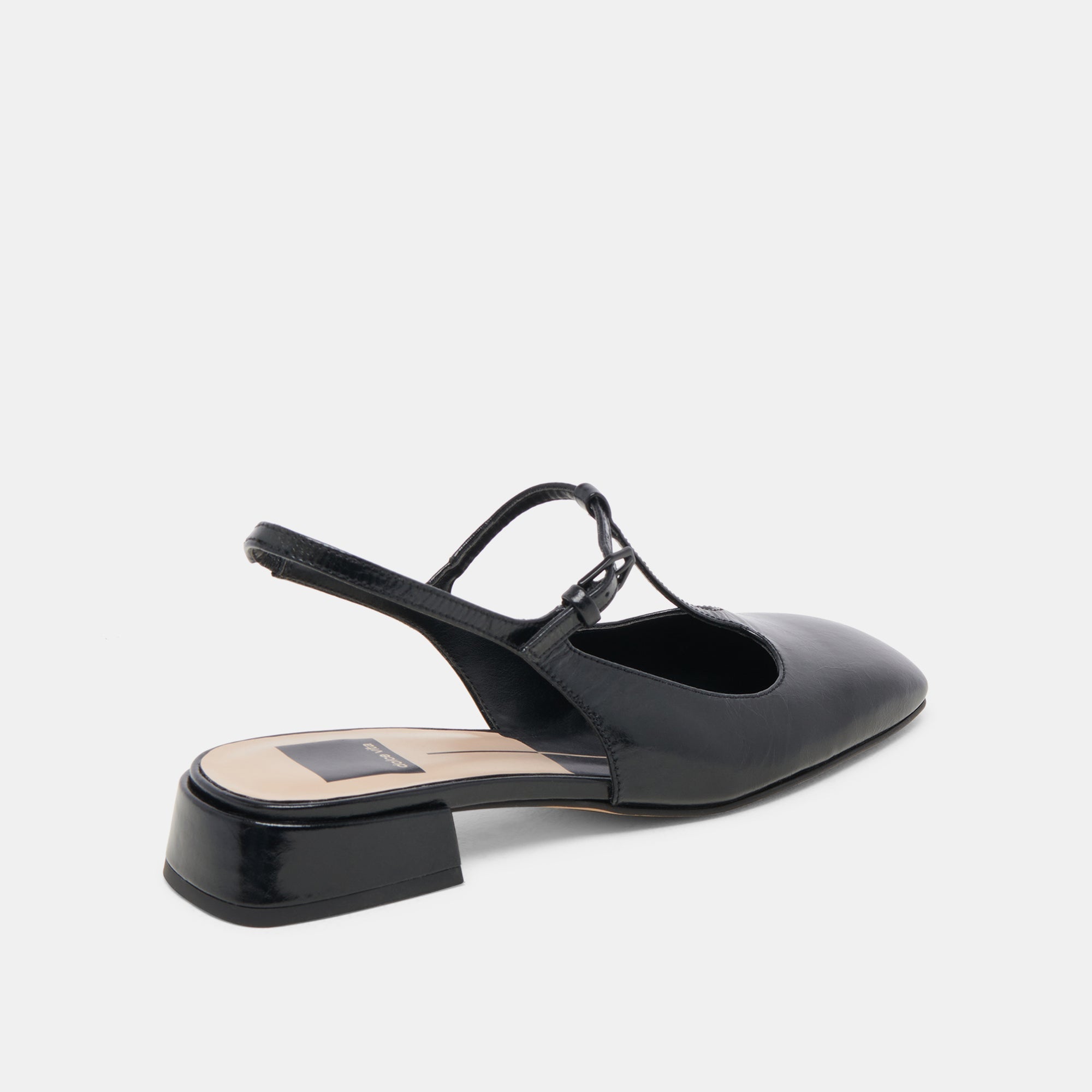 DEIDRA FLATS MIDNIGHT CRINKLE PATENT LEATHER - re:vita