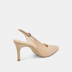 ELASI HEELS BEIGE CRINKLE PATENT