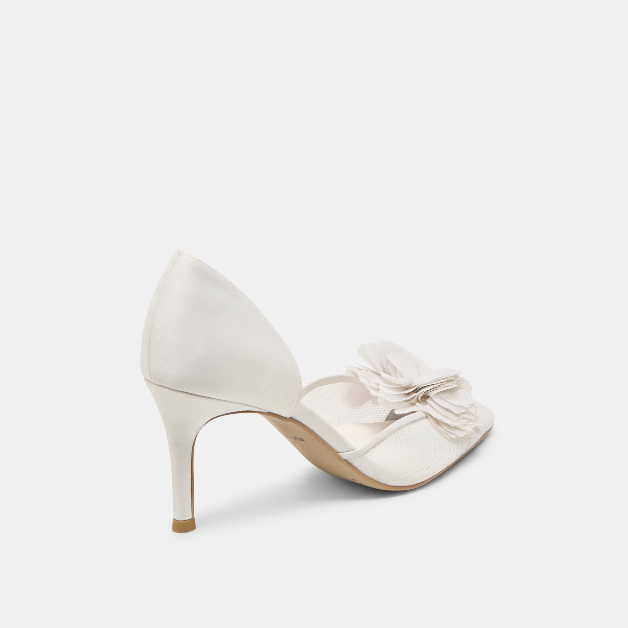 EVELIN HEELS WHITE MESH