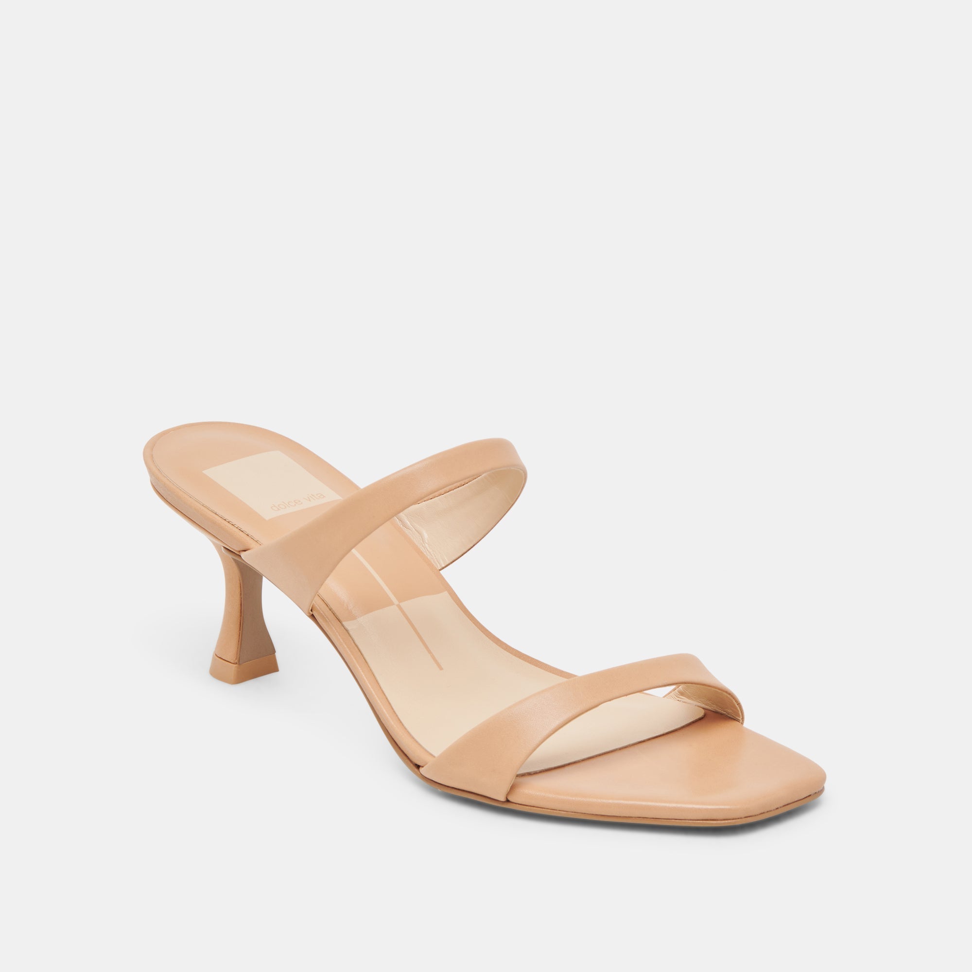 GENORA HEELS CAFE LEATHER - re:vita