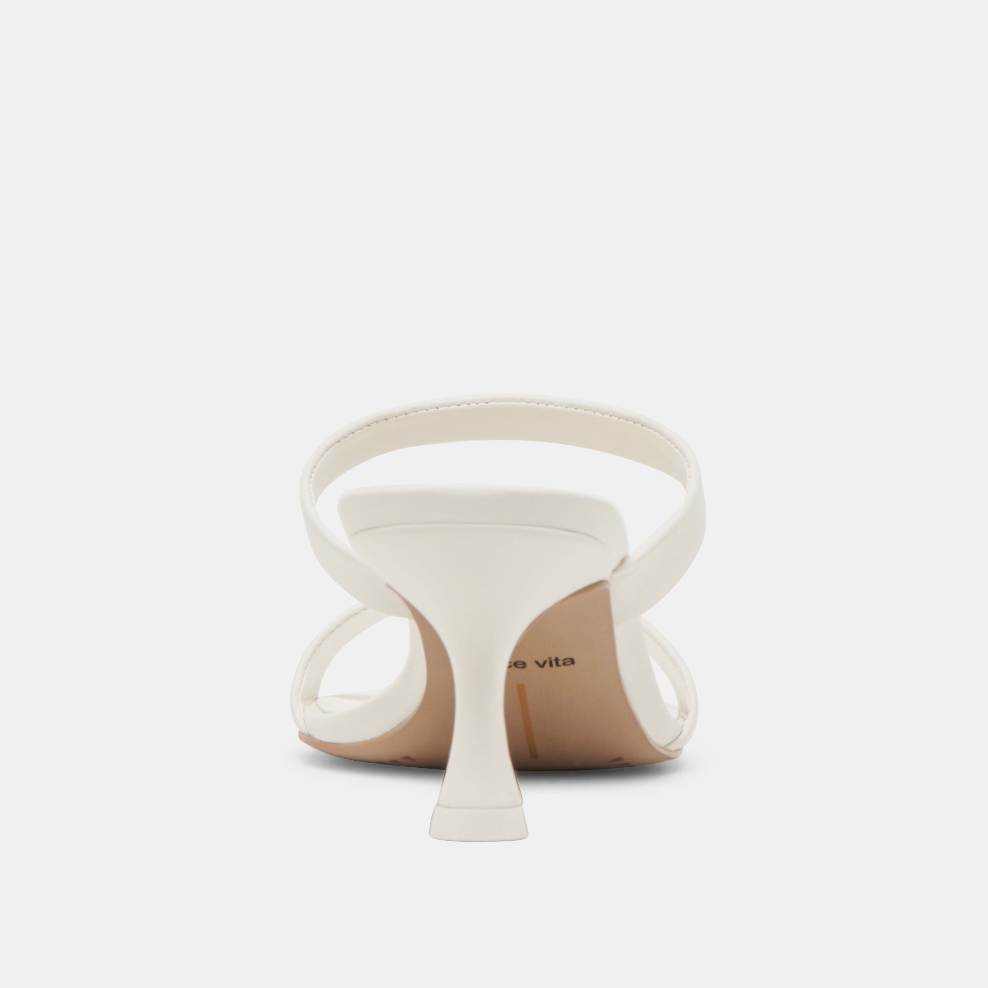 GENORA WIDE HEELS WHITE LEATHER
