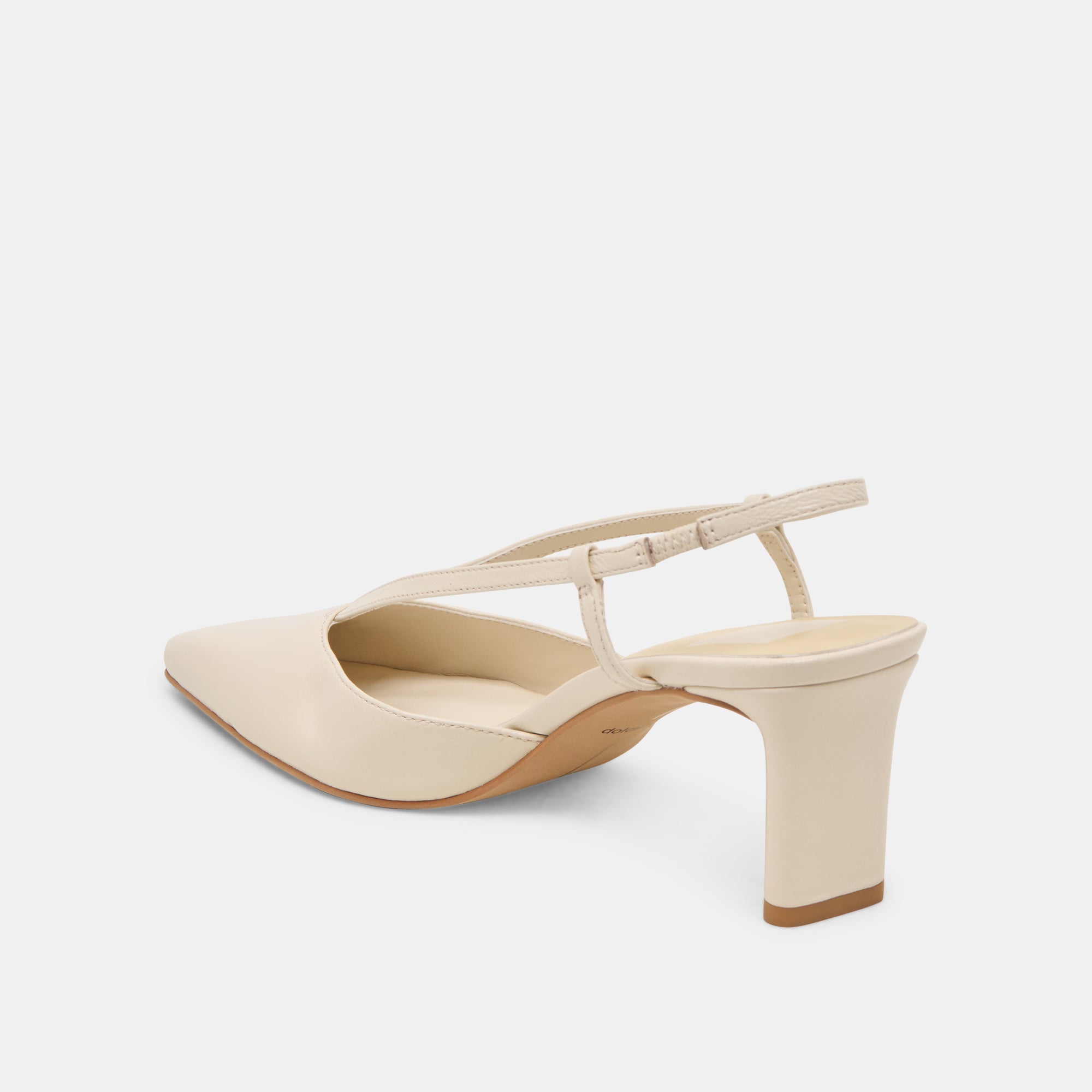 GINAY HEELS BONE LEATHER