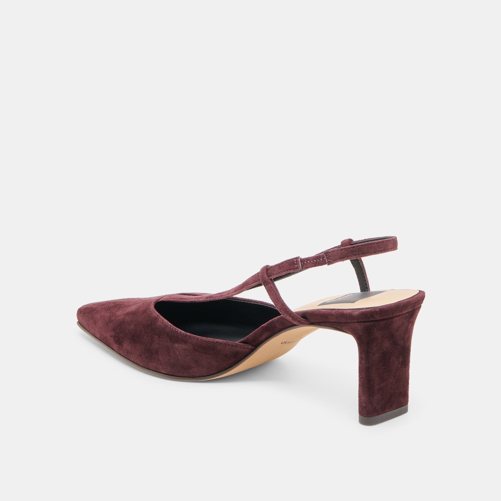 GINAY HEELS MULBERRY SUEDE