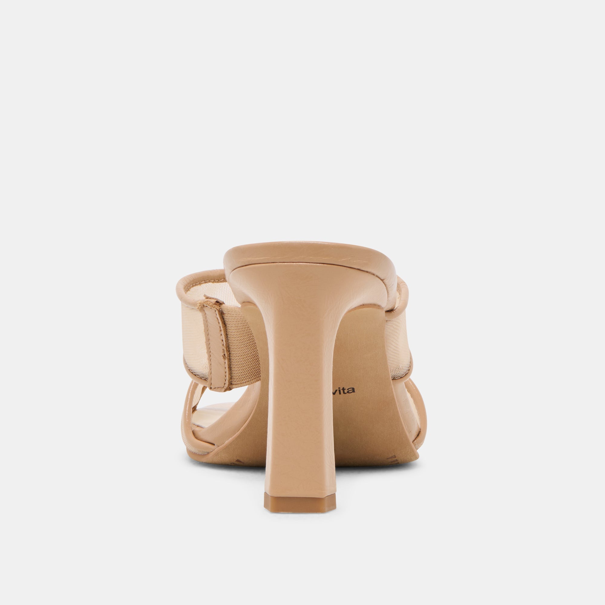 GITEL WIDE HEELS LIGHT TAN MESH