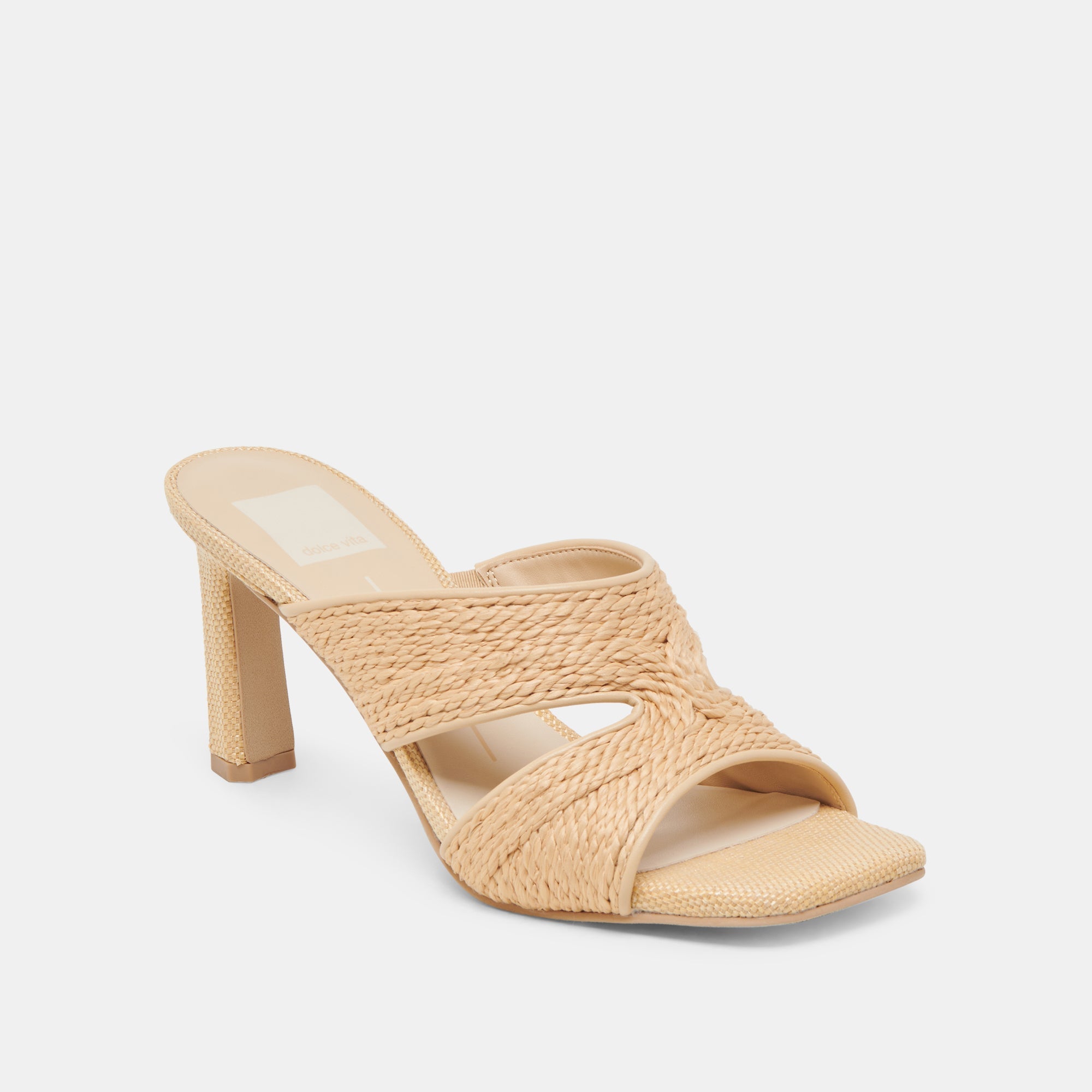 GITEL HEELS LT NATURAL RAFFIA