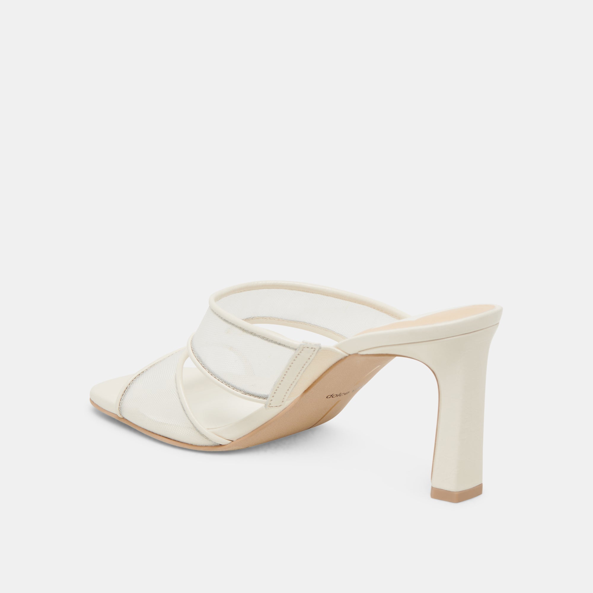 GITEL WIDE HEELS OFF WHITE MESH