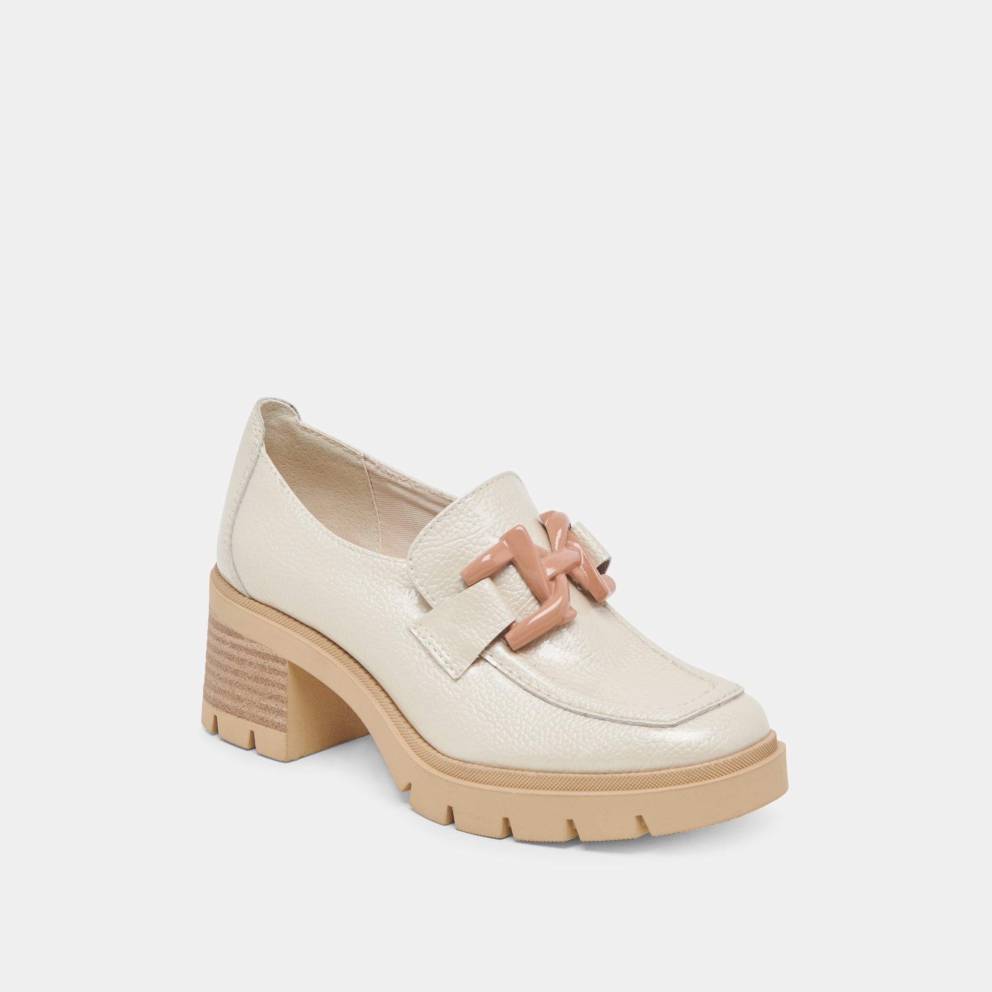HAROLD HEELS IVORY PATENT LEATHER - re:vita