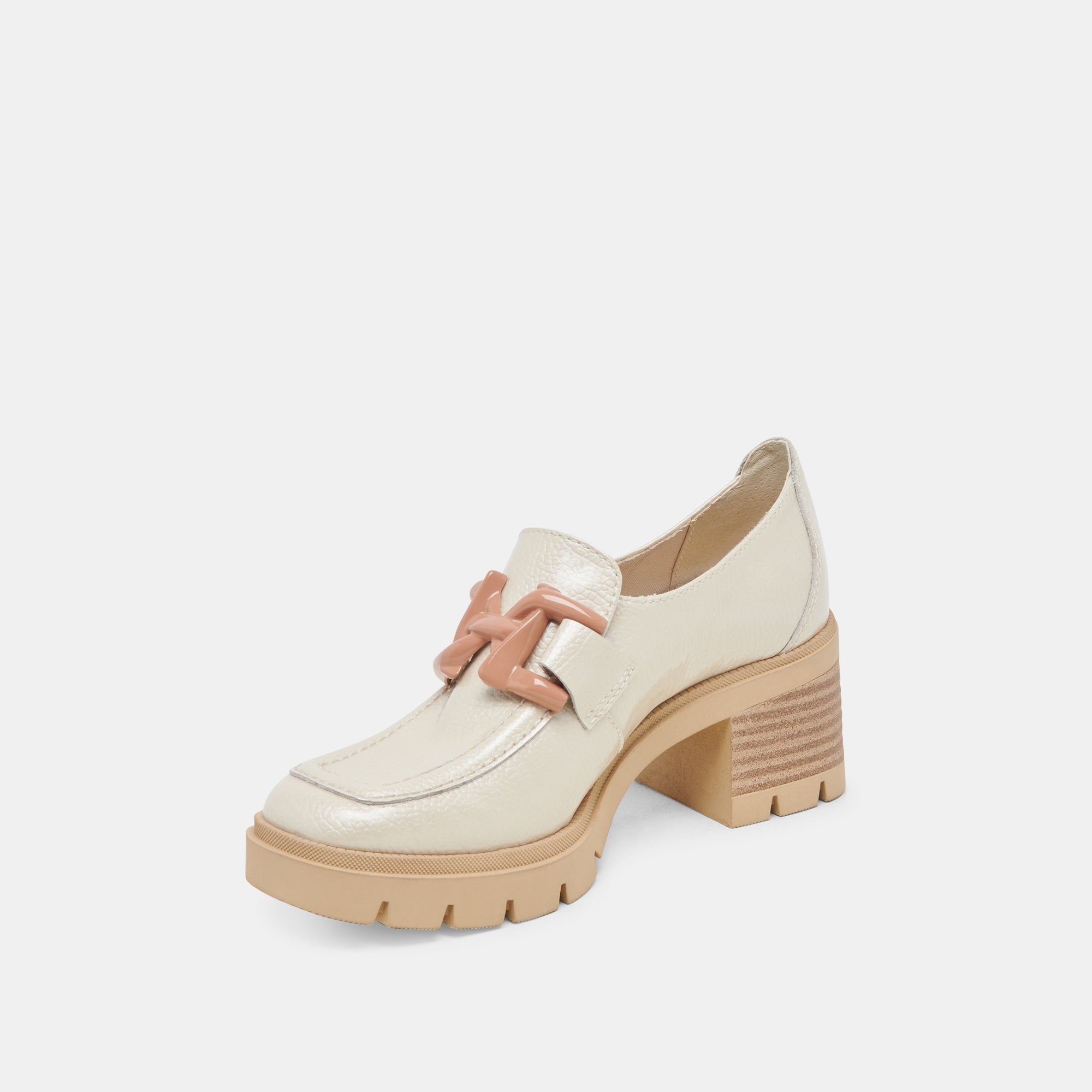 HAROLD HEELS IVORY PATENT LEATHER - re:vita