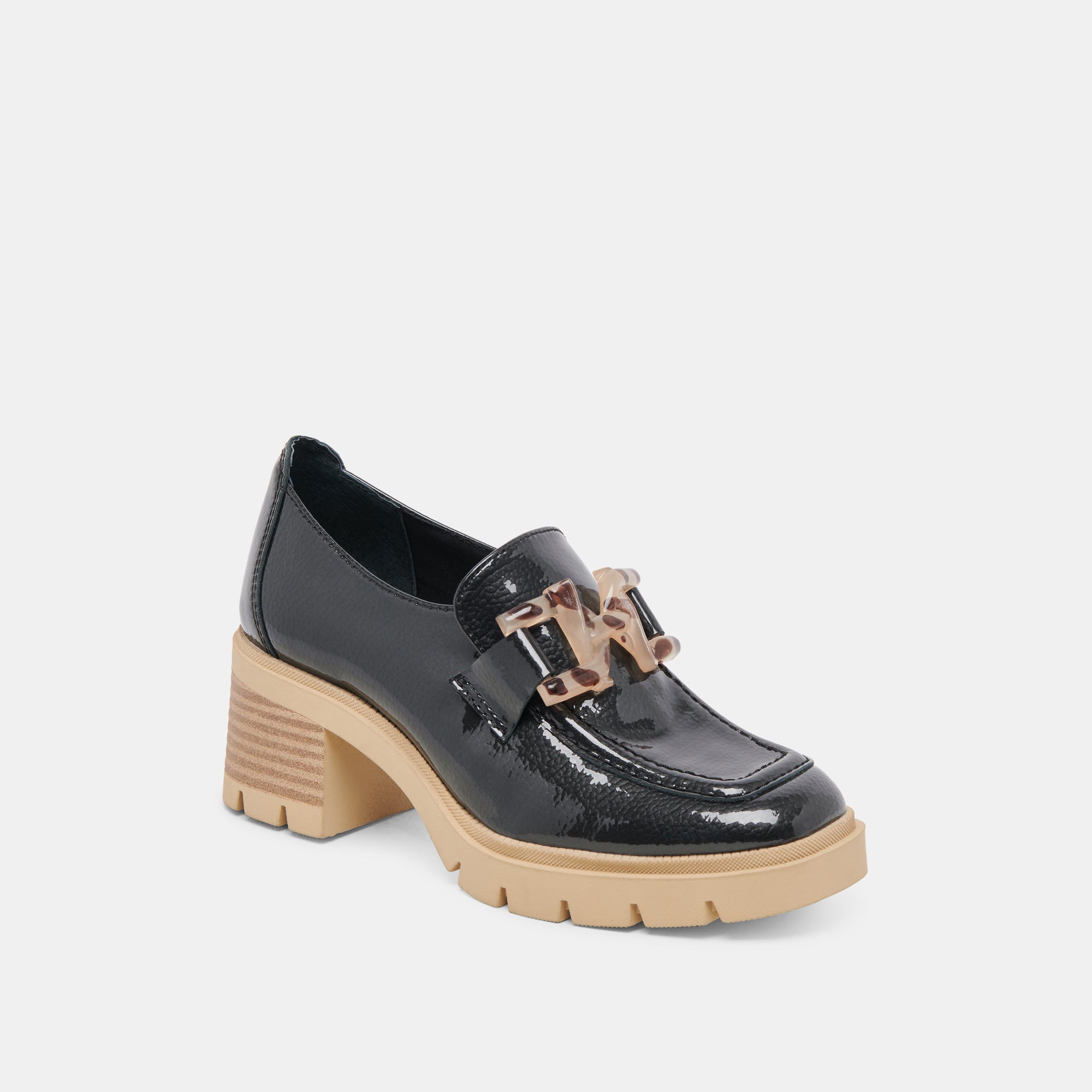 HAROLD HEELS MIDNIGHT PATENT LEATHER - re:vita