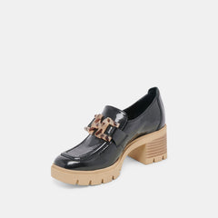 HAROLD HEELS MIDNIGHT PATENT LEATHER - re:vita