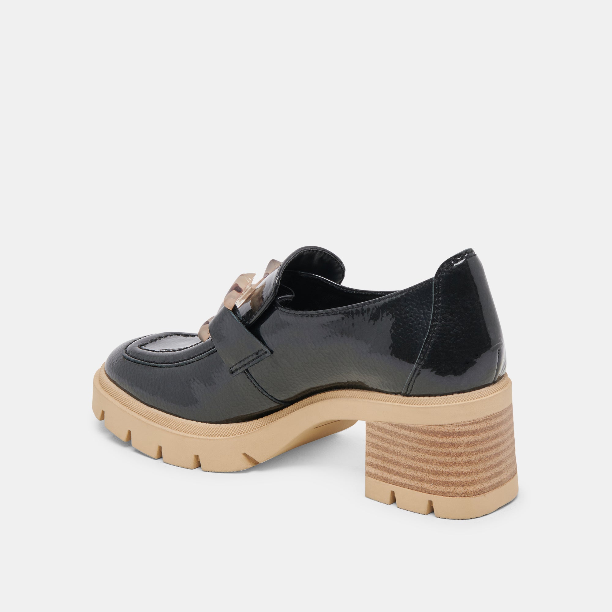 HAROLD HEELS MIDNIGHT PATENT LEATHER - re:vita